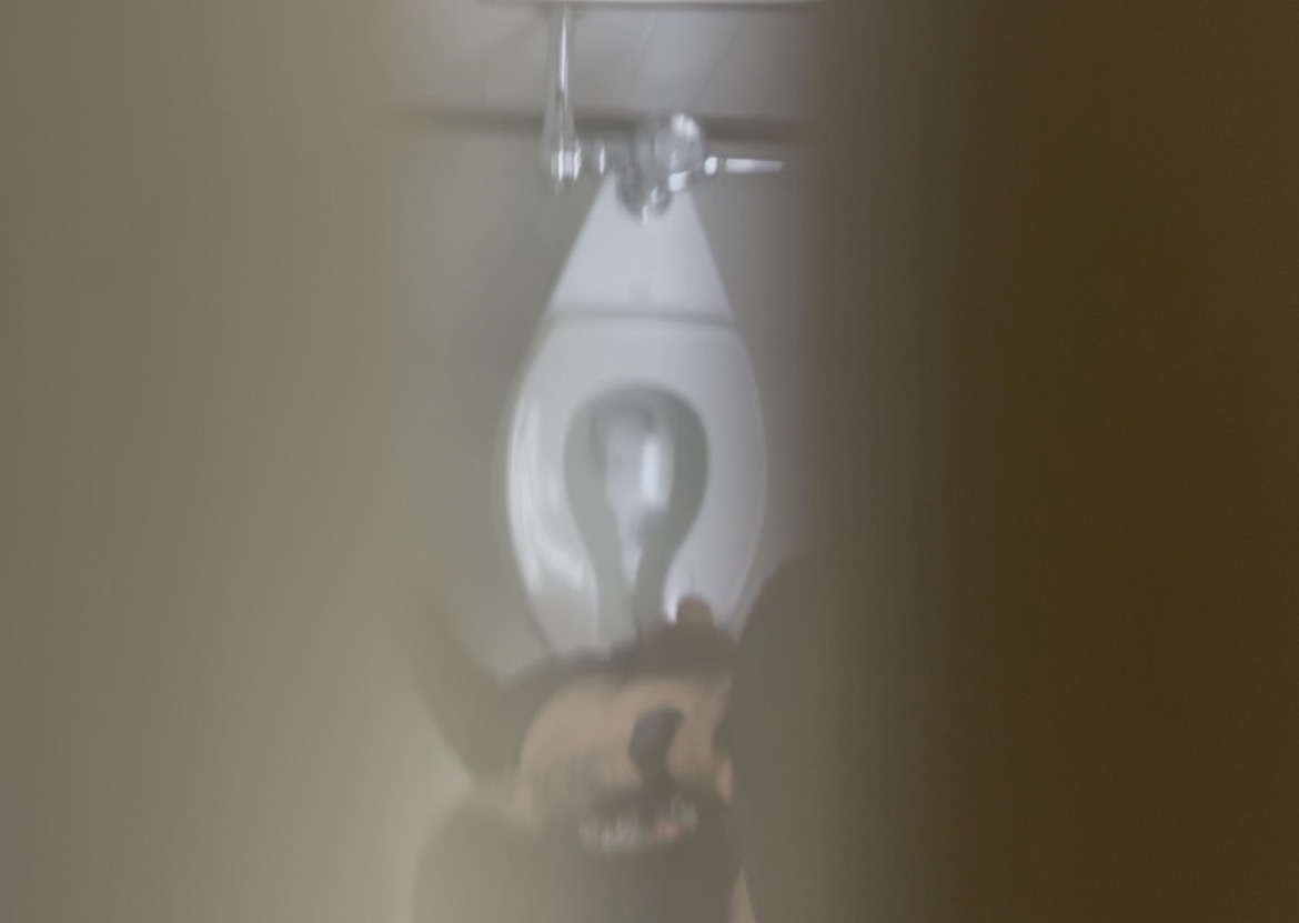 Hunk Urinates While Vaping Outside