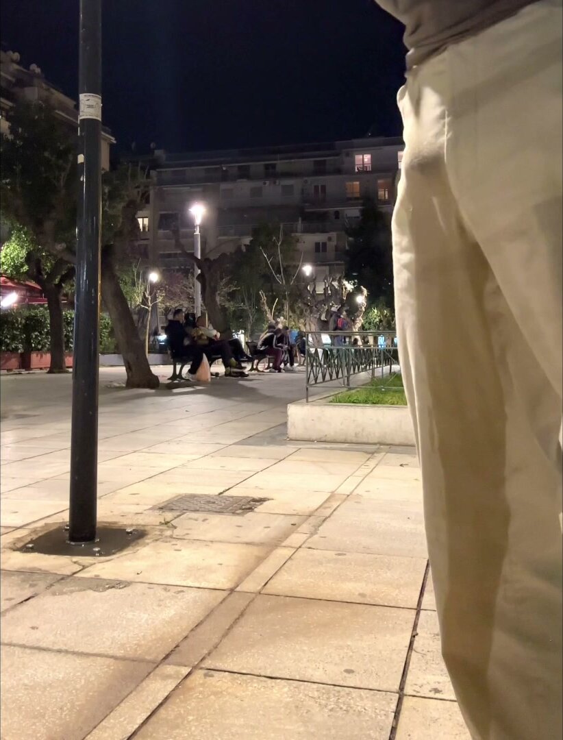 Gay Man Urinates in Public in Athens