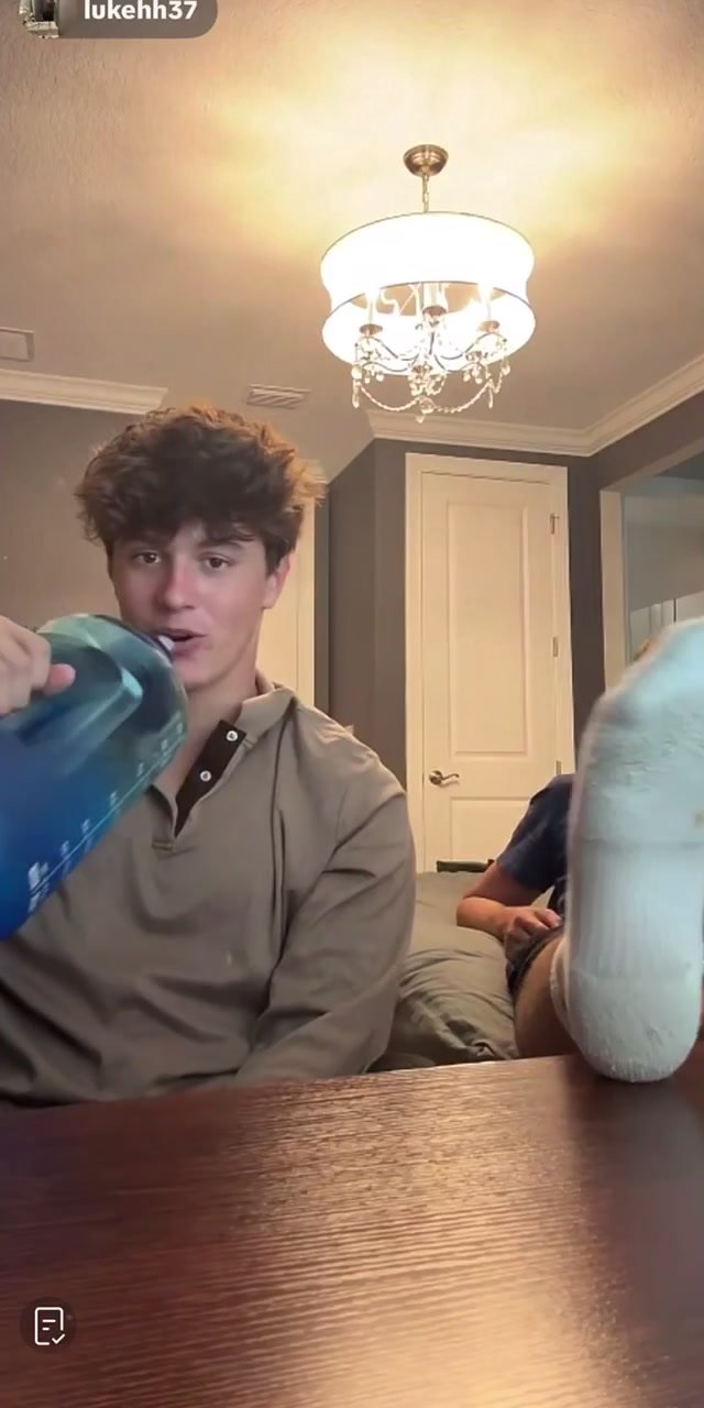 Frat Guys Show Off Socked Feet