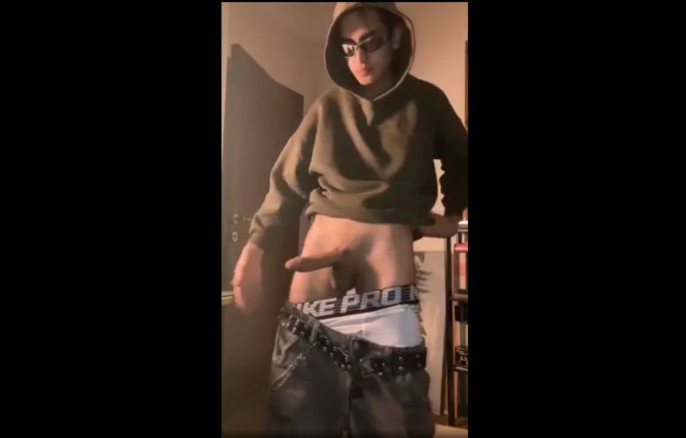 Turkish Twink Shows Off Huge Cock and Cums