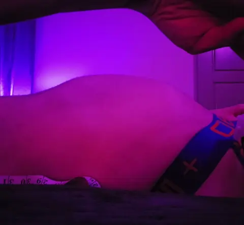Gay Man Inflates Belly with Helium