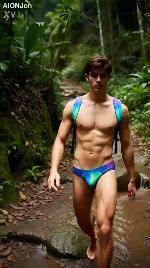 Hikers Engage in Outdoor Gay Sex