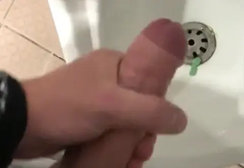 Public Urinal Wanking