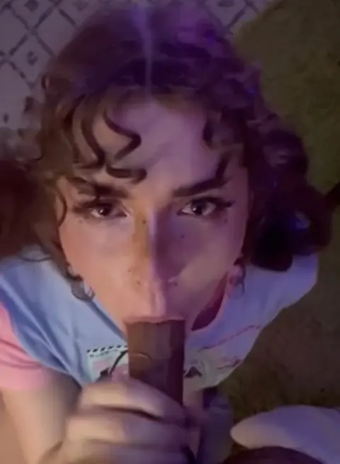 Femboy Gives Deepthroat Blowjob