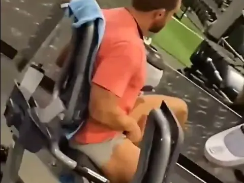 Gym Exhibitionist Shows Off Body