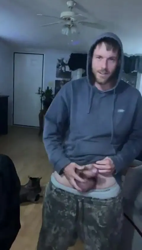 Hunky Guy Shows Off His Body