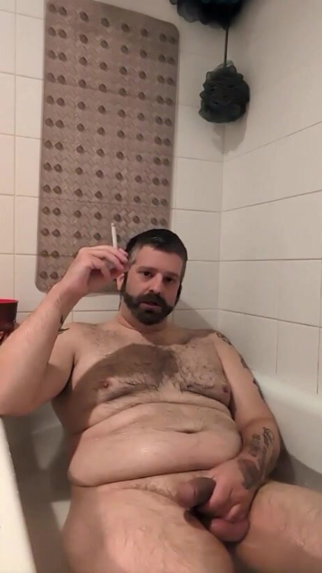 Horny Daddy Shows Off Big Dick