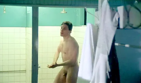 Nude Guy Exposed on TV Scene