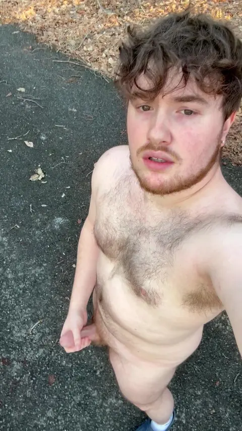 Guy Jerks Off Outdoors