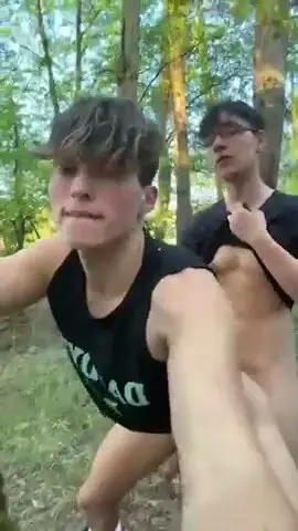 Young Twinks Enjoy Outdoor Gay Sex