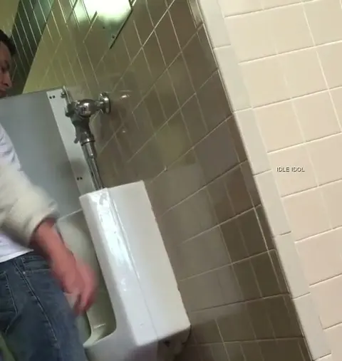 Guy Gets Fucked at Urinal