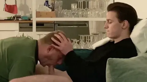 Straight Guy Gets Milked by Gay Top
