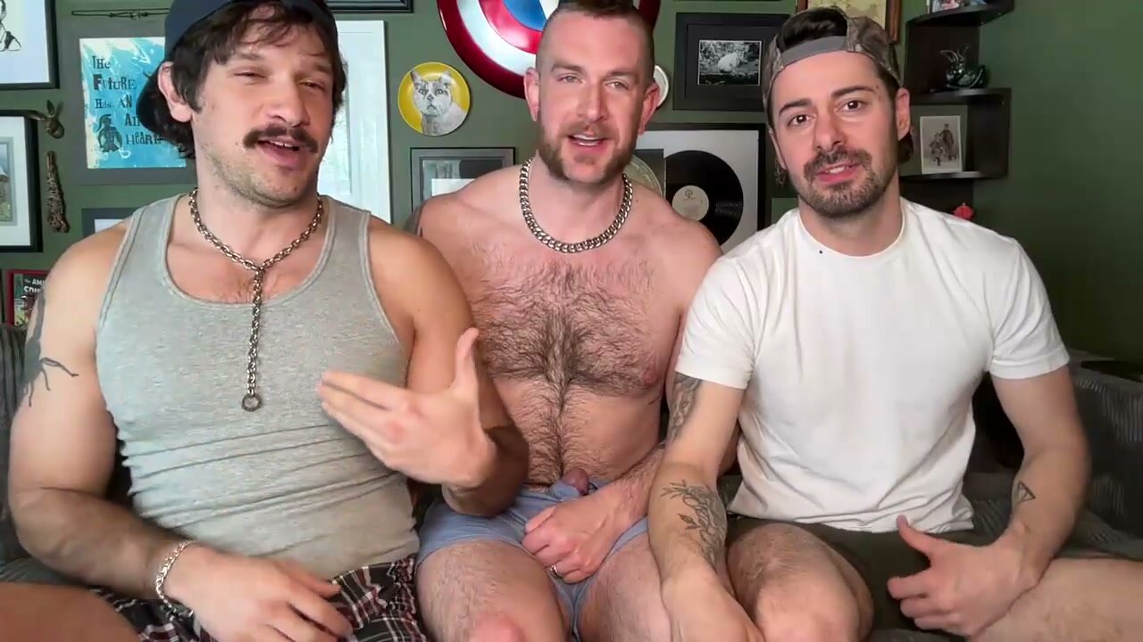 Gay Hunks Show Off in Doggy Style