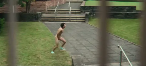 Young Lad Strips Naked Outdoors