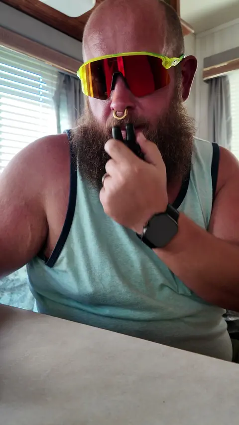 Sweaty Camper Sex with Popper-Enhanced Orgasm