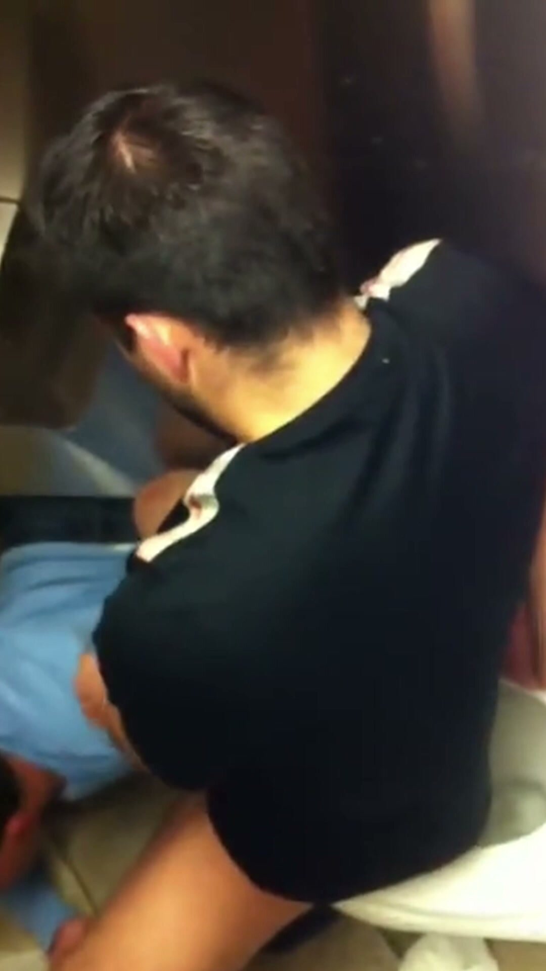 Quick Public Bathroom Blowjob