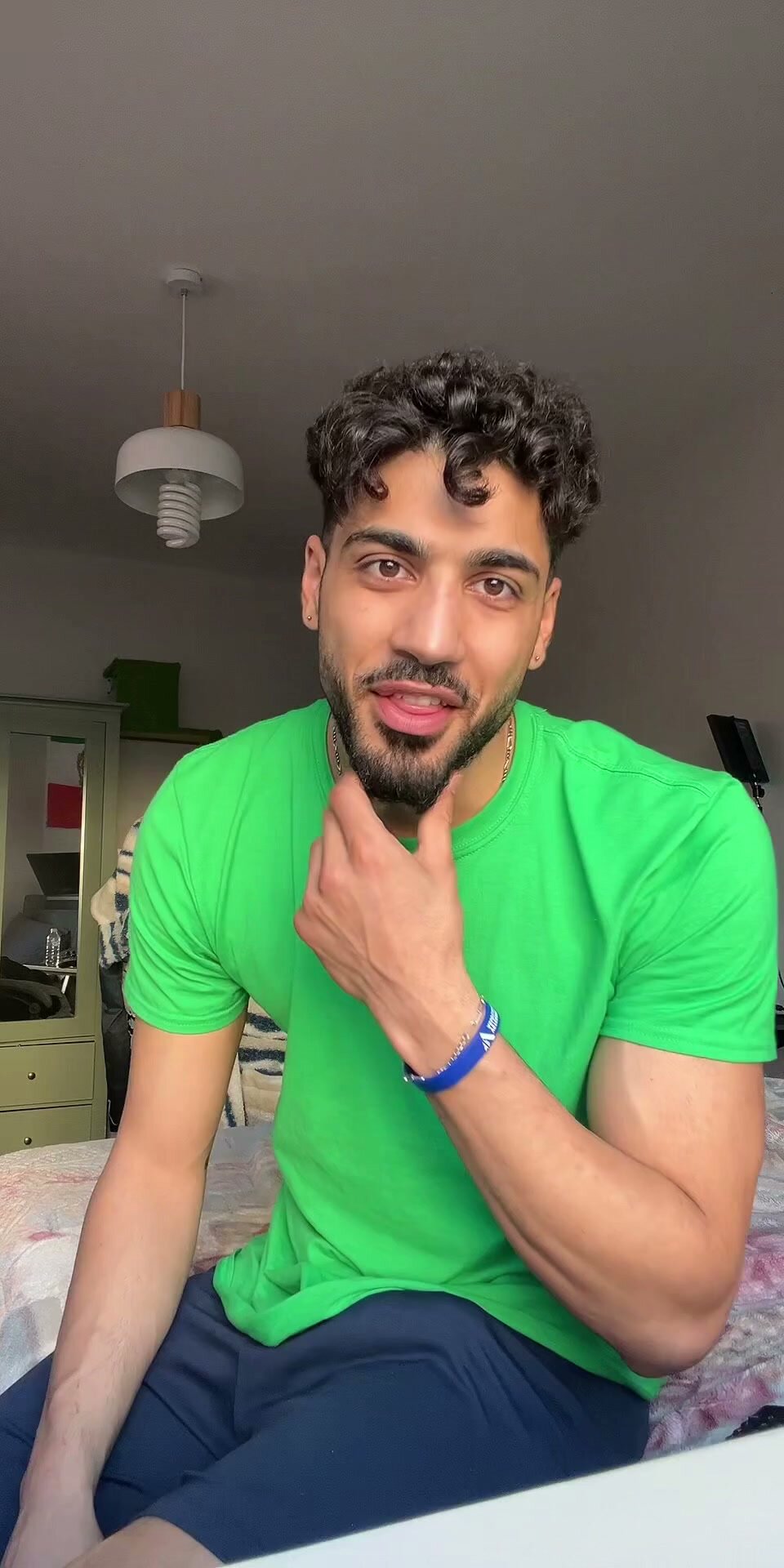 Arab Man Shows Off Bulge on Camera