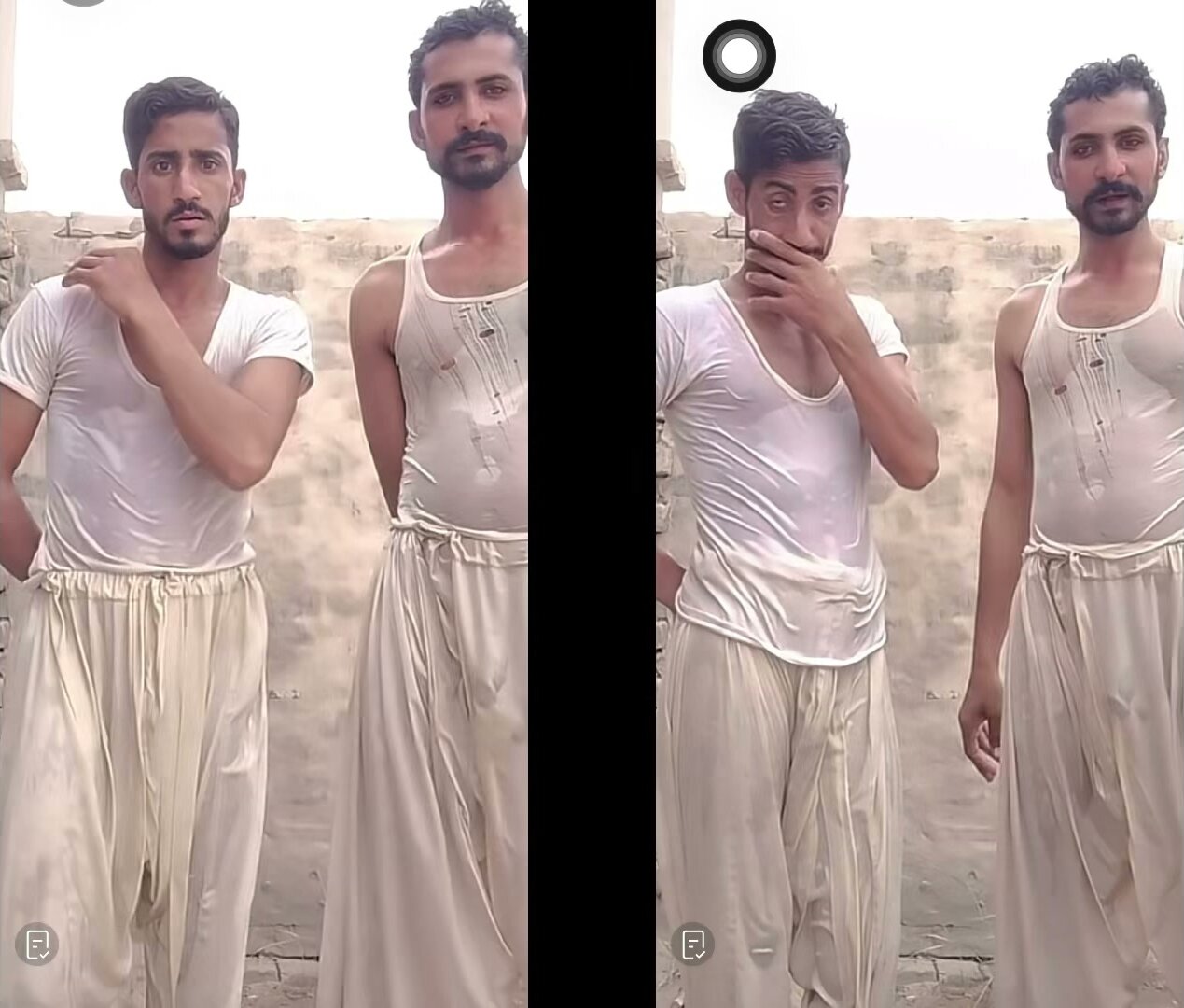 Gay Men Pose as Statues for Sex