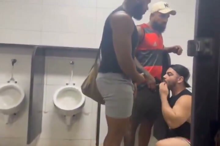 Gay Men Fucking in Public Toilet