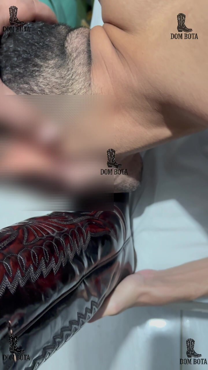 Submissive Guy Licks Sendras Boots