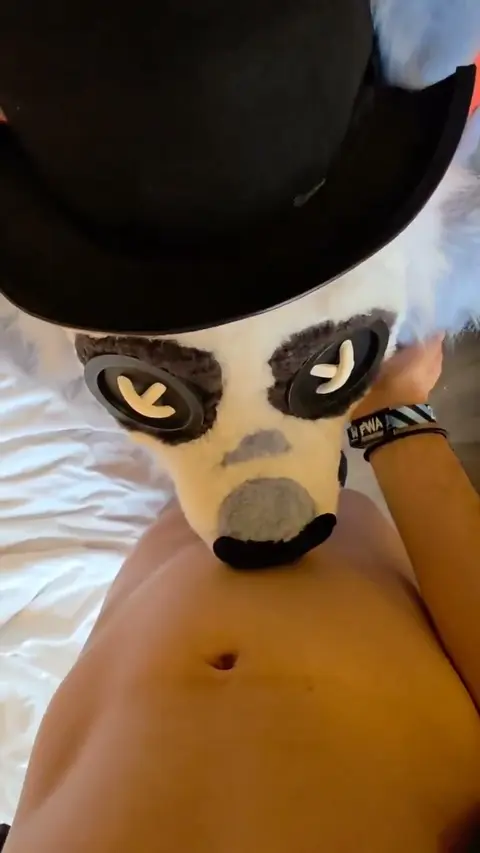Furry Gives Blowjob in Fursuit at Convention