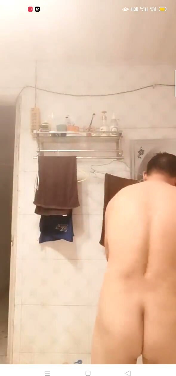 China Daddy Gets Fucked in Bathroom