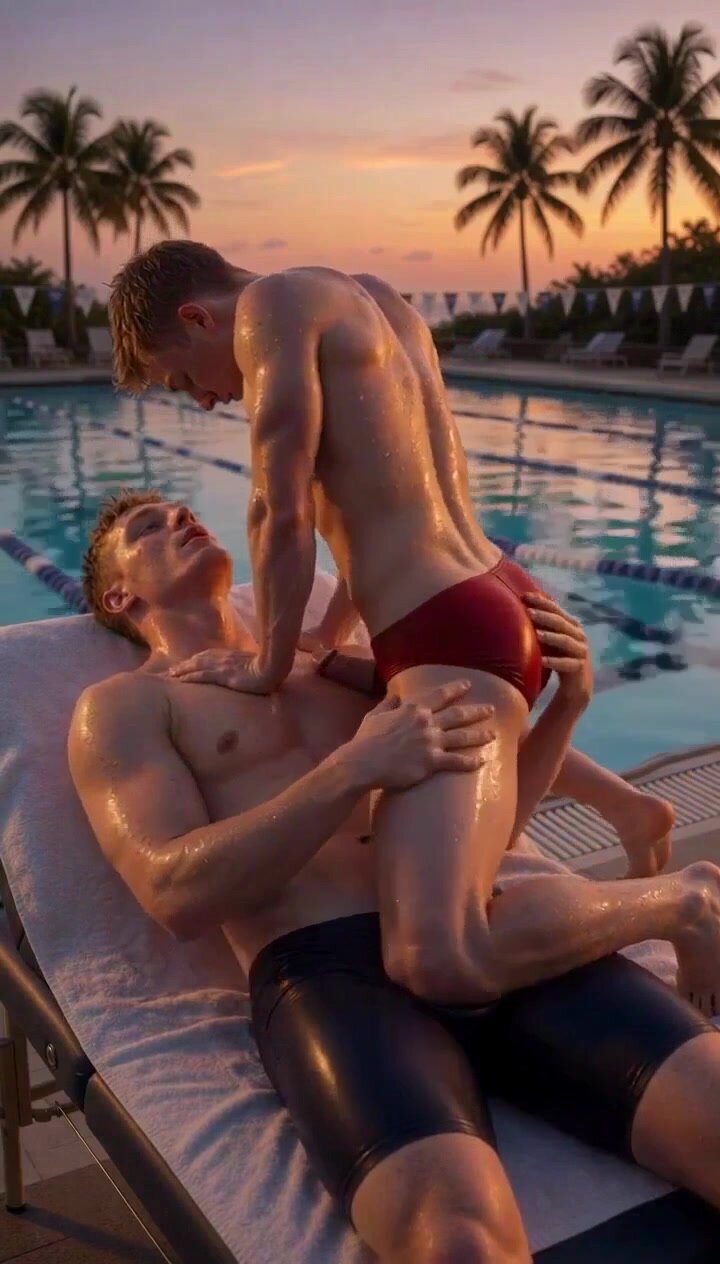 Guy Rides Cock on His Chest