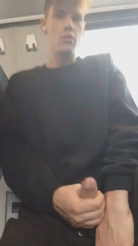 Twink Masturbates in Public Place