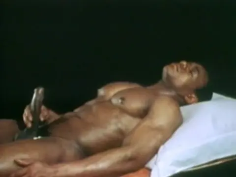 Black Muscle Dude Shows Off Physique