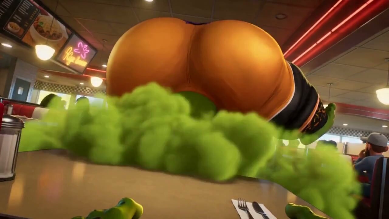 Furry Bear Farting Fetish Scene