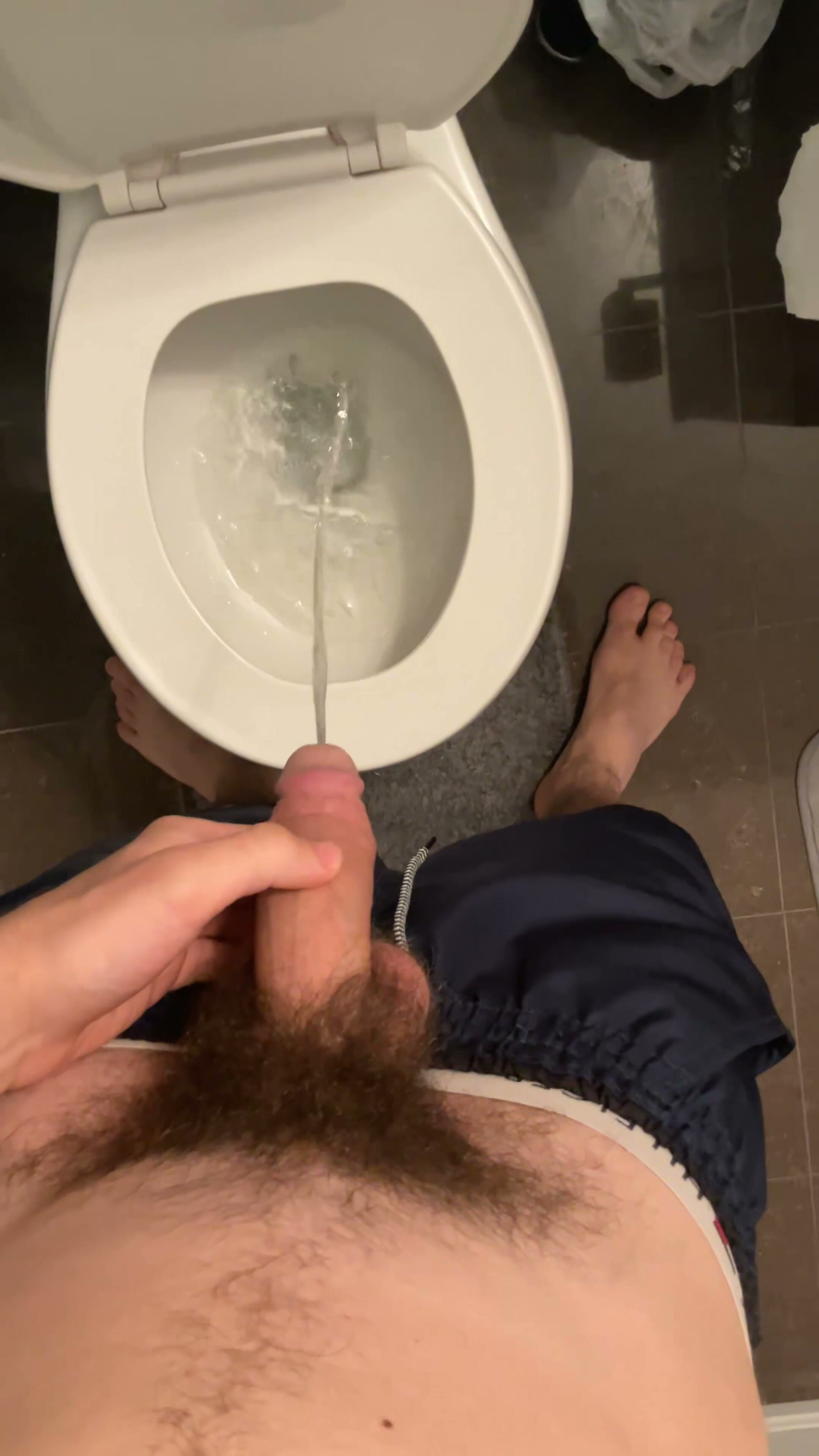 Gay Pissing Fetish with Foot Play