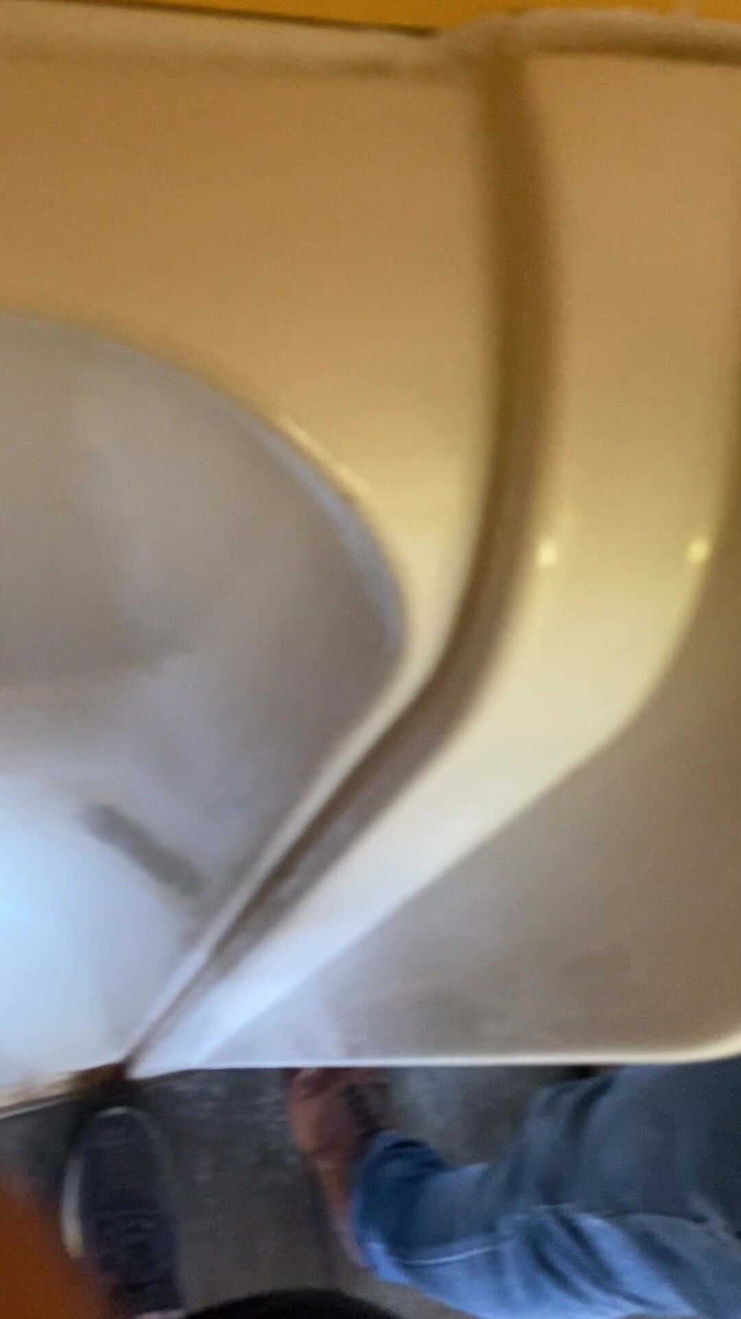 Daddy Spied on at Urinal with Erection