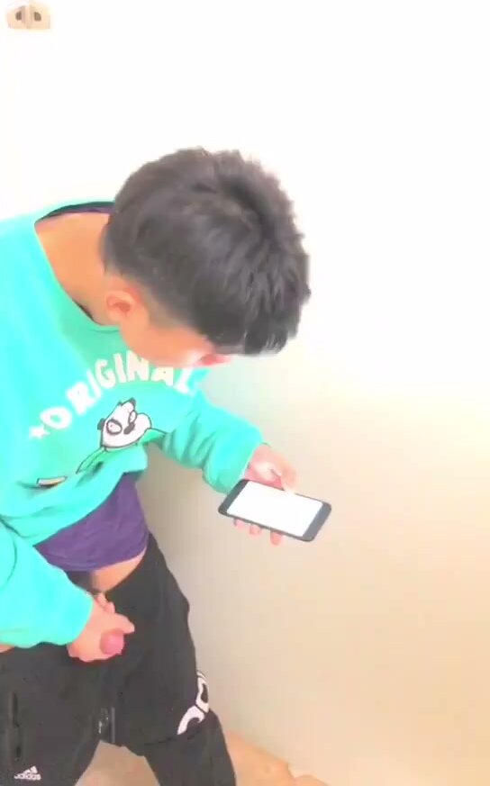 Asian Guy Shoots Huge Load
