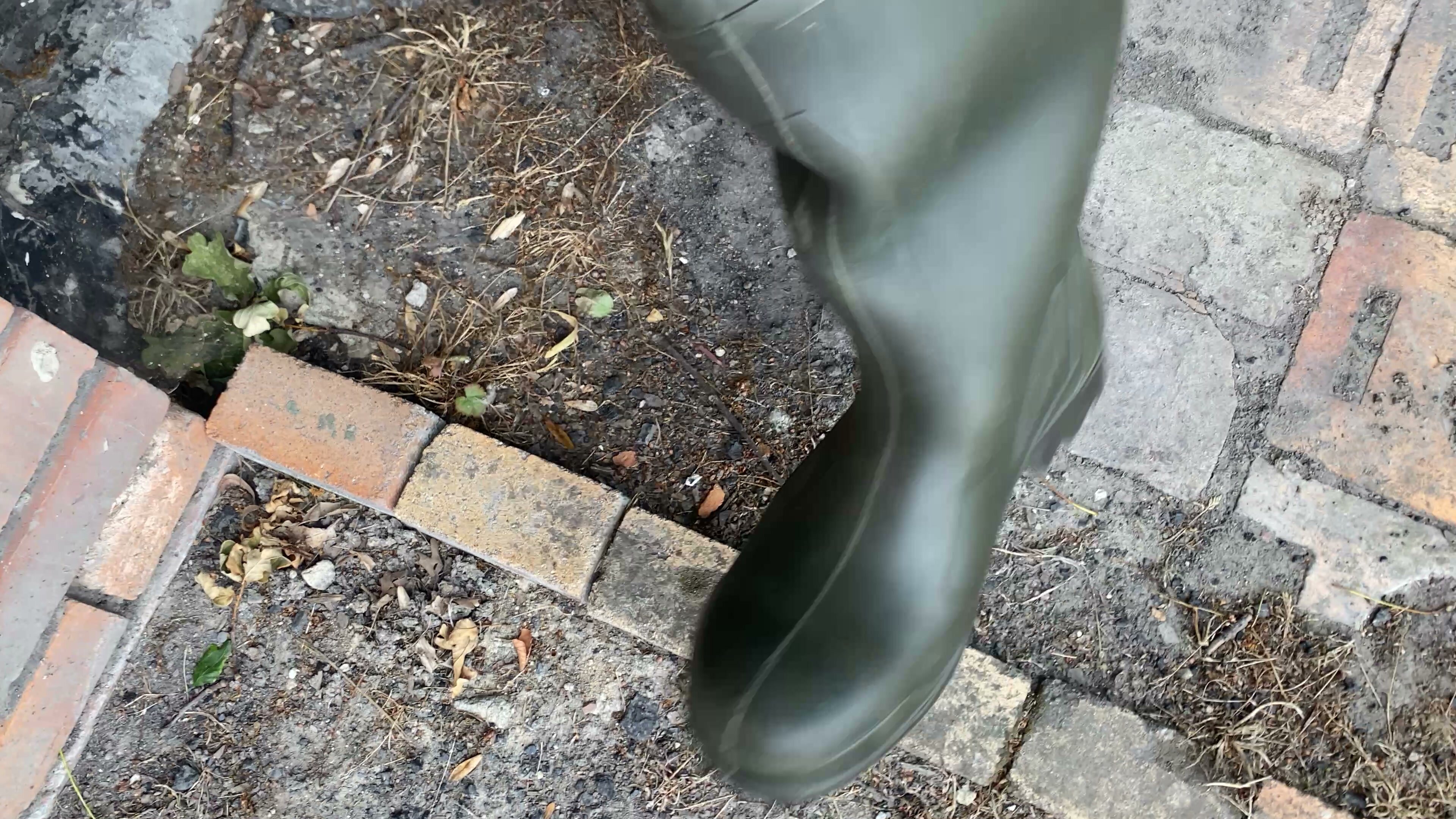Slave Plays with Master's Boots