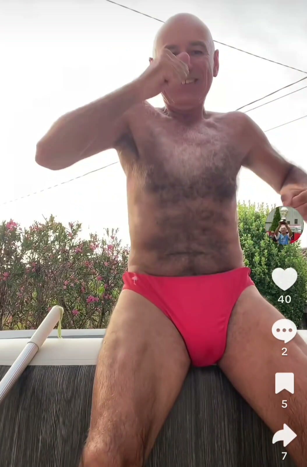 Italian Daddy Shows Off Huge Bulge While Dancing