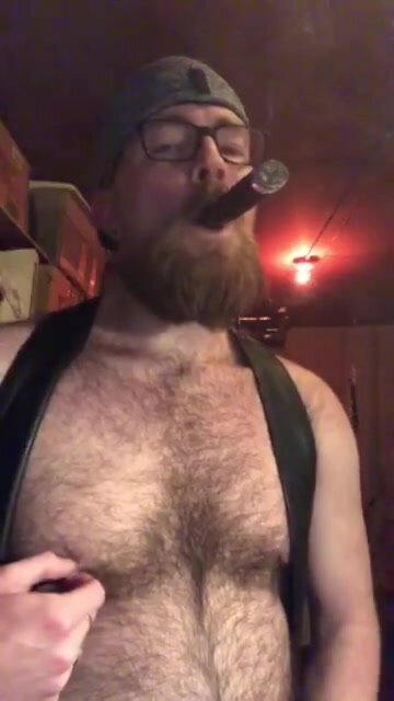 Daddy Dominates with Cigar Smoke and Nipple Play
