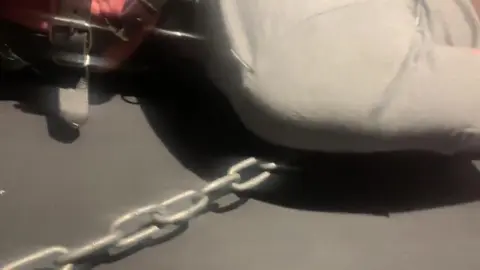 Hogtied twink gets electro torment
