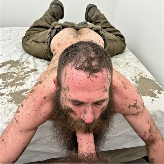 Bearded Worker Bottom Gets Used Hard