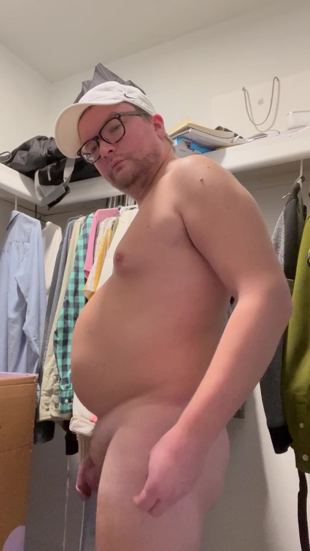 Chubby Gay Guy Shows Off His Body
