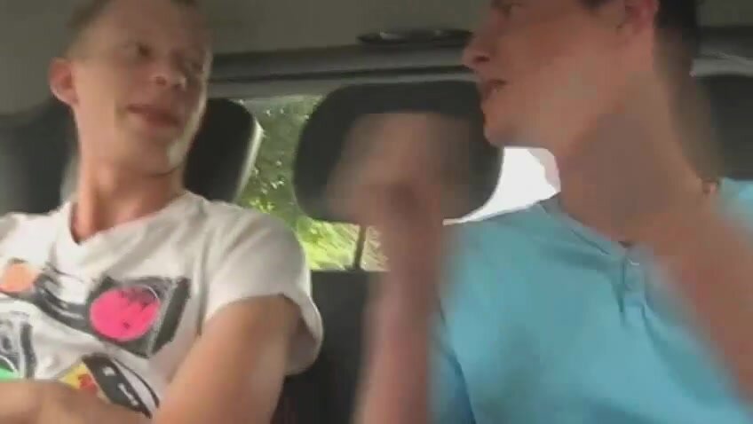 Gay Men Have Car Sex Outdoors