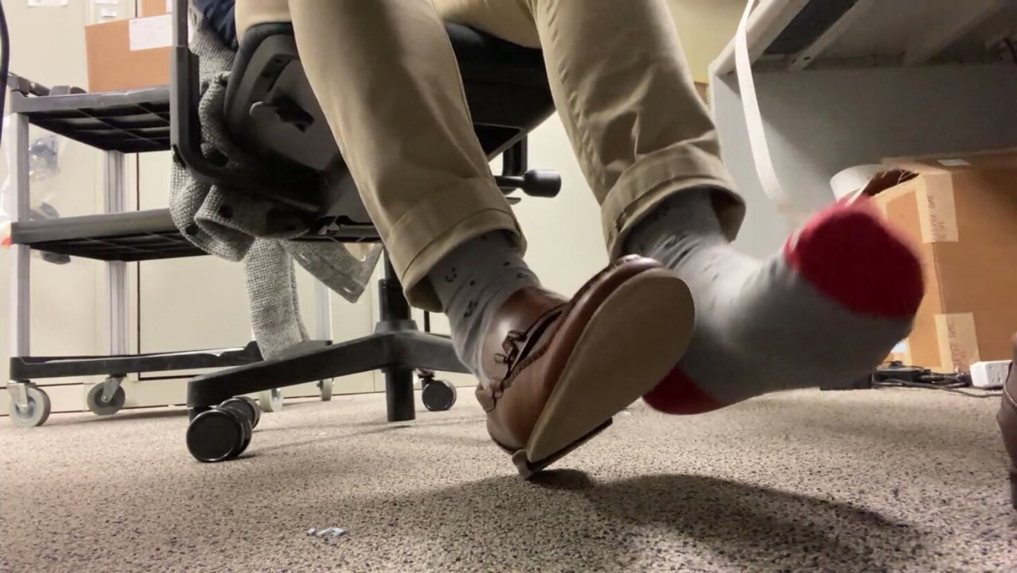 Mexican Guy Shows Off His Feet