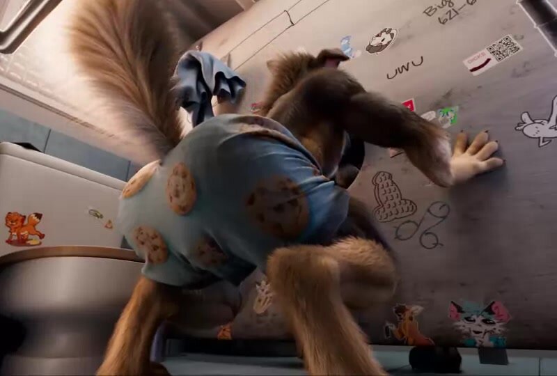 Furry Guy Gets Anal in Toilet