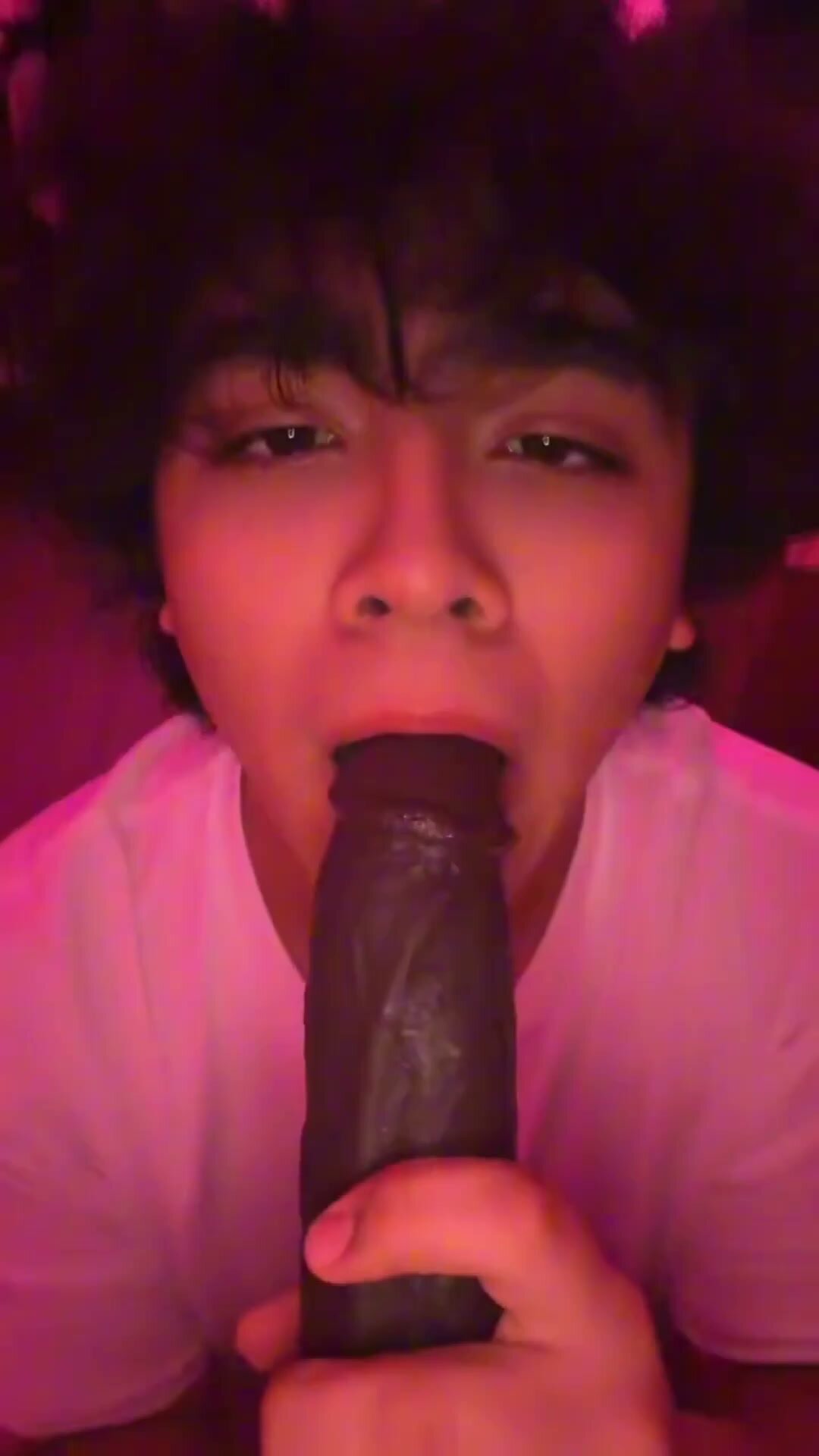Gay Guy Gives Deepthroat Blowjob