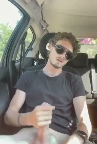 Jerk off in car