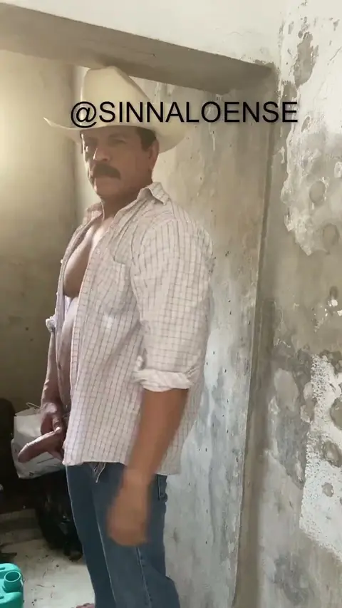Hairy Mexican Daddy Masturbates in Bedroom