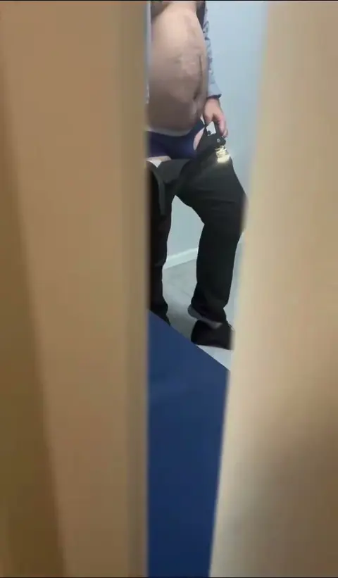 Young Twink Caught Jerking Off at Work