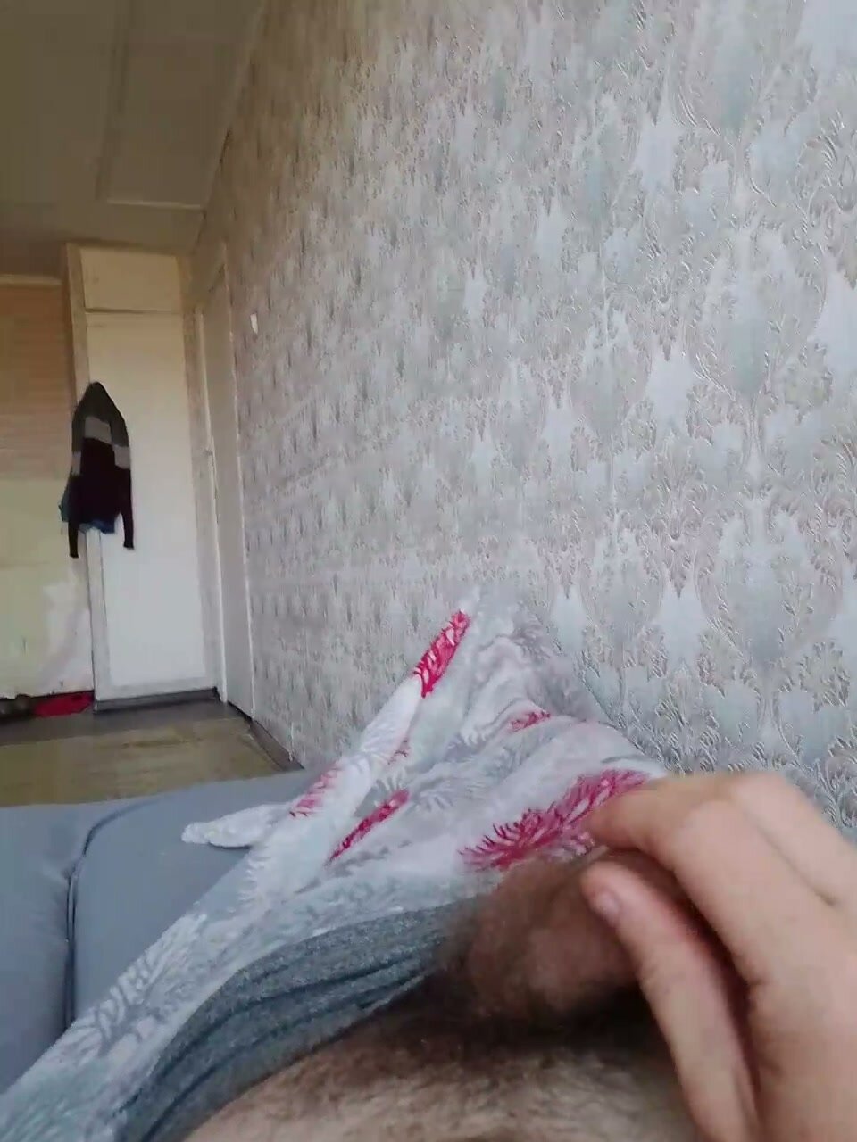 Gay Asian Man Plays With His Dick on Webcam in Bed
