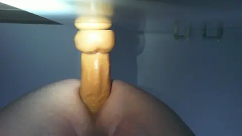 Gay Bear Uses Dildo in Bareback BDSM Scene