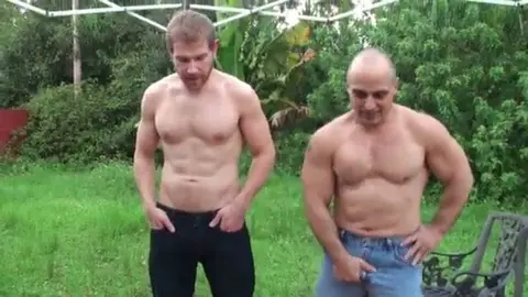 Gay Asian Men Holding Piss Together in 3D AI-Generated Scene