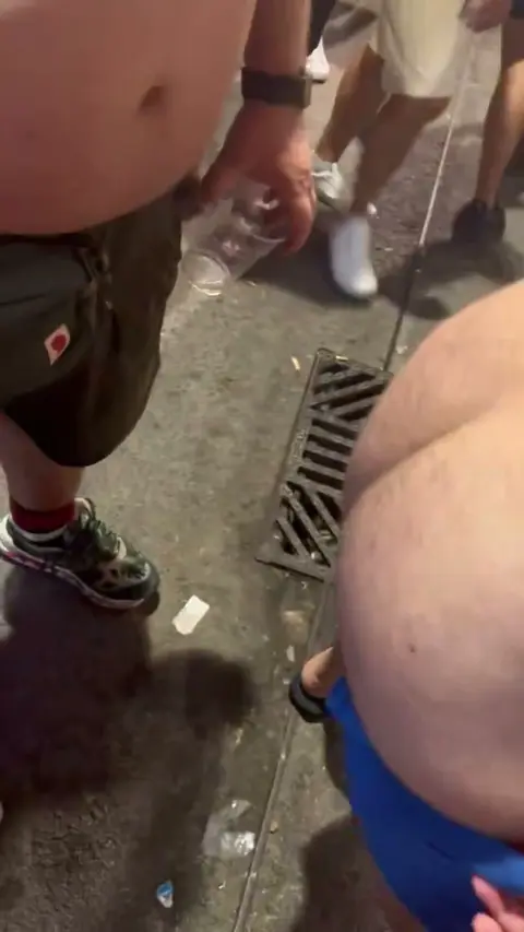Public Ass Touching in Outdoor Setting
